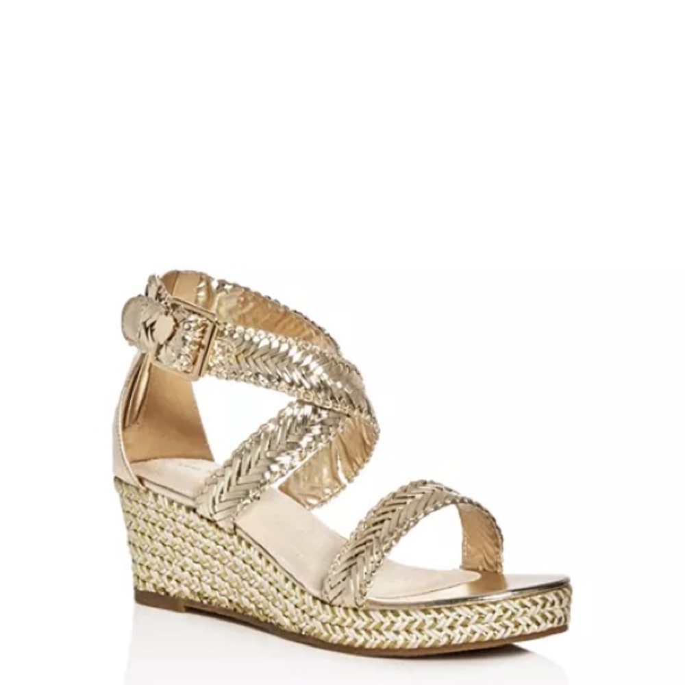 Stuart Weitzman Girls' Akilah Sparkle Wedge Platform Sandals